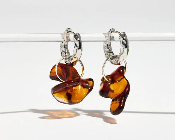 Bloom Earrings Amber