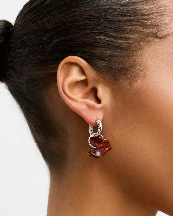 Bloom Earrings Amber