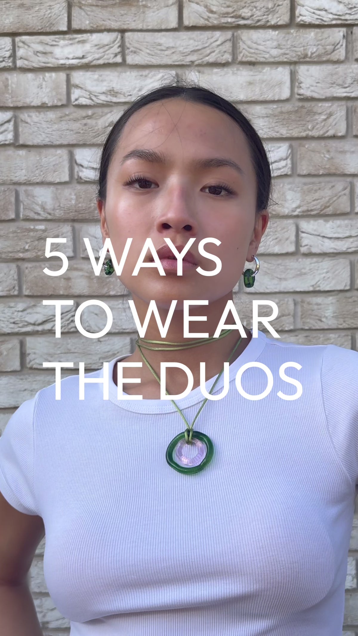 Duos pendant necklace